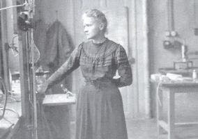 Madame Curie en su laboratorio