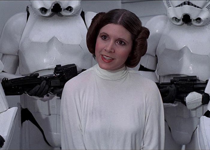 Una de los poquísimos personajes femeninos de Star Wars